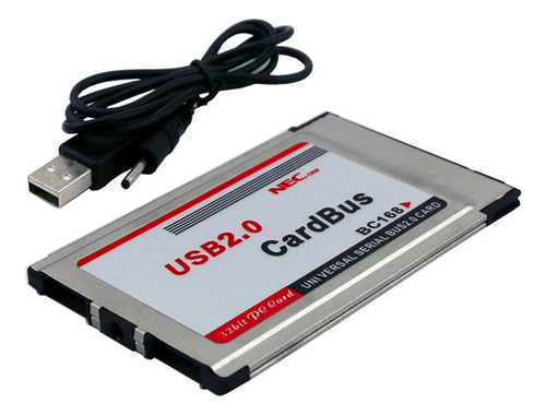 A Adaptador De Tarjeta Pcmcia A Usb 2.0 Cardbus Dual De 2