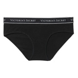 Victoria's Secret Panty Logo Cintura Cotton Hiphuger Negro M