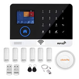 Alarma Casa Negocio Gsm/wifi Kit 6m Sensores/app Inalámbrica