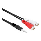 Cabo P2 Stereo Macho Para 2xrca Femea Niquel 1,8m Kit Com 25