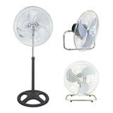 Set De 2 Ventiladores Pedestal 3 En 1 Con Aspas Metálicas 