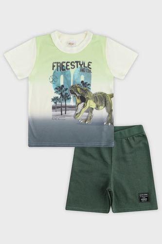 Conjunto Elian Infantil Menino Freestyle Natural