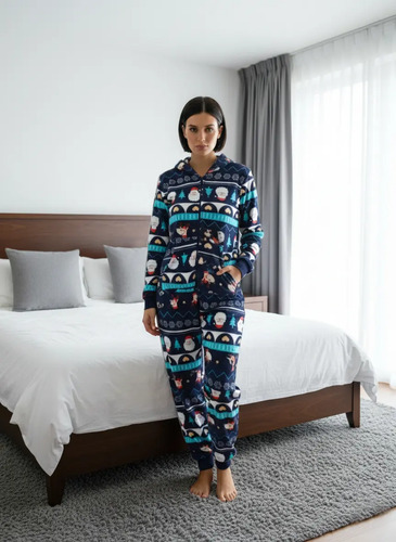 Pijama Mameluco Navideña Kigurumi Mujer