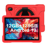 Tablet  Con Funda Jusyea J5 10.1  128gb Rojo Y 12gb De Memoria Ram