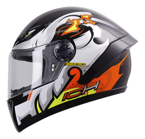 Casco Moto Mujer Certificado Ich 501 Visor Transparente-humo