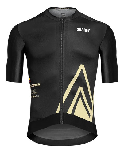 Jersey Ciclismo M/c Suarez Hombre Negro Mountains