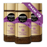 Café Instantáneo Granulado Nescafé Alta Rica Pack X3 - 100g