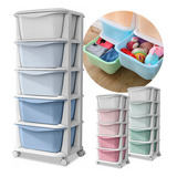 Cajonera 5 Pisos Organizador Cocina Baño Closet Con Ruedas