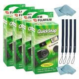 Cámara Desechable Fujifilm Quicksnap Flash 400  Pack De 4 