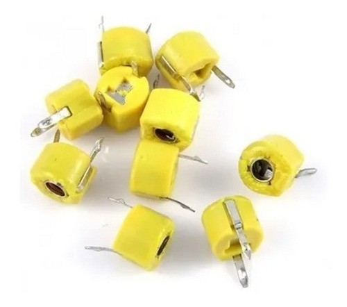 Lote 8x Trimmer Amarillo Capacitor Variable 12pf A 40pf 