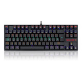 Teclado Mecanico Gamer Redragon Kumara Español Rainbow Red