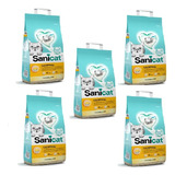 Arena Aglomerante Para Gatos Sanicat Clumpling 5uni X 5 Kg