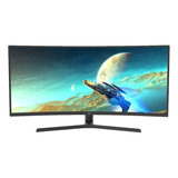 Monitor Gamer Warrior 34 Ultrawide Curvo 165hz- Mn301 Cor Preto 110v/220v