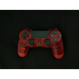 Control Playstation 4 (play 4) Rojo Crystal