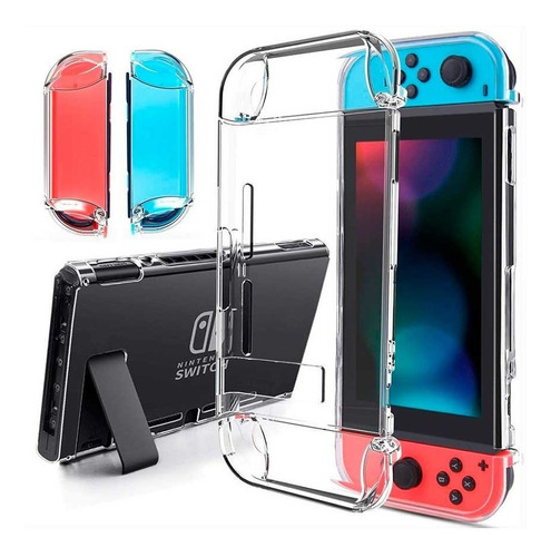 Case Protector Transparente Nintendo Switch Separable Joycon