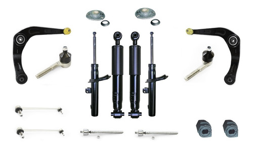 Kit Suspension Peugeot 206 Con 4 Amortiguadores-18 Piezas