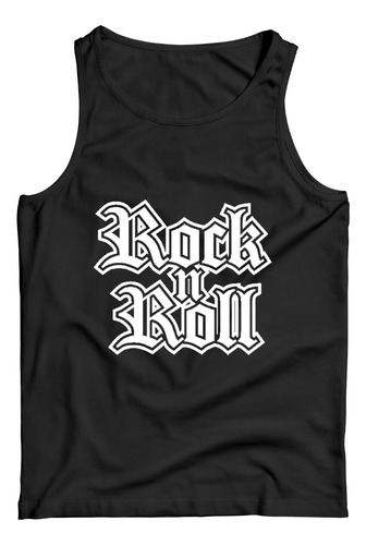 Musculosa Negra Algodon Rock Nacional Todas Las Bandas 