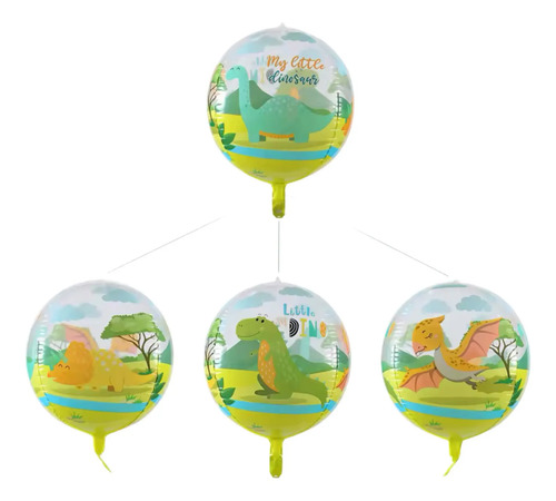 2 Globos Orbz Transparentes Con Animales 22 Pulgada Esfera
