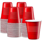 100 Vasos Plasticos Vaso Desechable Grande Bicolor 16 Oz 