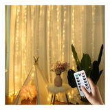 Cortinas Serie Luces 300 Led Decorativas Usb 8 Modelo 3x3m