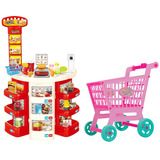 Mercadinho Infantil C/ Dinheirinho Cestinha Carrinho Compras