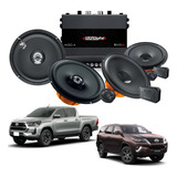 Kit 4 Alto Falante Hertz + Amplificador Sd 400 - Toyota