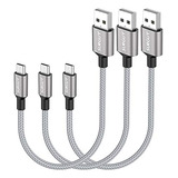 Cable Micro Usb Corto Sunguy De 1.5 Pies [paquete De 3], Nai