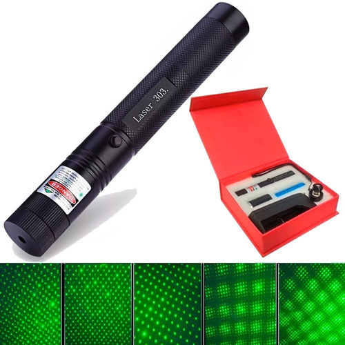 Super Caneta Laser Pointer Feixe Luz Verde Forte C/ Efeitos