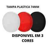10 Tampas Plásticas 74mm P/ Vidro Pote Palmito 500ml