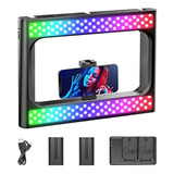 Neewer Rgb Led Ring Light Selfie Light, 360° Full Color, Sma