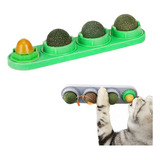 Juguete Interactivo Para Gato Catnip Giratorio Pared X4