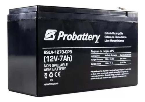 5 X Bateria 12v 7ah Probattery Auto A Bateria Juguetes 