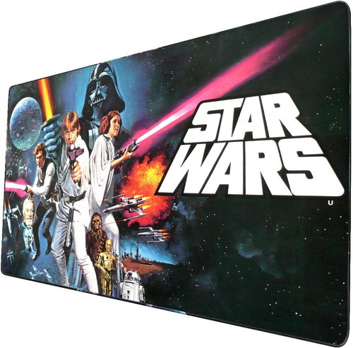 Mouse Pad Largo Artistico Cartel Retro Star Wars 40x90cm