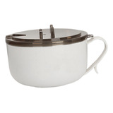 Cuenco De Ramen De Acero Inoxidable Con Tapa, Taza De 1300ml