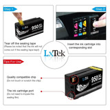 Lxtek Cartucho De Tinta Compatible Para Impresoras Hp 950 95