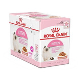 Caja 12 Pouch Royal Canin Kitten Alimento Humedo Pet Caba 