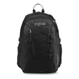 Mochila Jansport Camping Escolar Casual Agave Color Negro Diseño De La Tela Liso