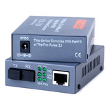 Convertidores Fibra Óptica Medios 10/100 Ethernet 25km 1 Par