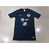 Club America Camiseta Practica Usada Por Jugador Azul Ii