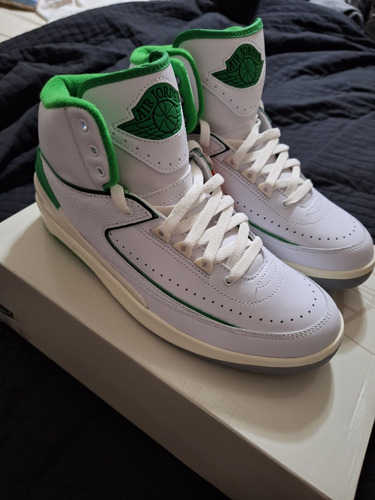  Nike Air Jordan 2 Retro Lucky Green Botitas 9.5 Us 42 Arg