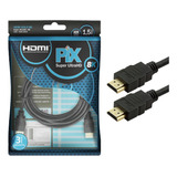 Cabo Hdmi 8k 2.1 Super Ultra Hd Hdr Dinamico Gold 1,5 Metros