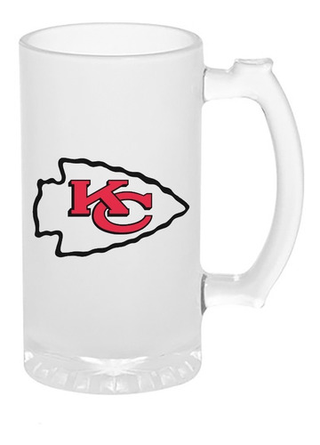 Tarro Cervecero Kansas City Chiefs 16oz=473ml Satinado