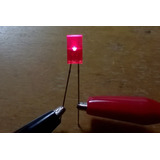 Lote 15 Pçs Led Vermelho Difuso 1x5mm Retangular. Frete Reg