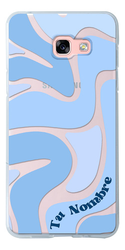 Funda Para Galaxy Para Mujer Curvas Azul Con Tu Nombre