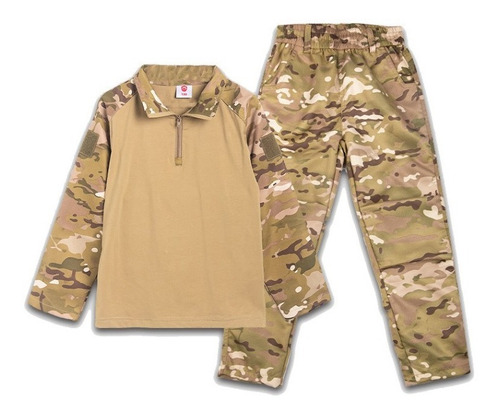 Traje De Rana De Camuflaje Táctico Militar Para Niños