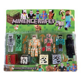 Muñecos Minecraft Juguetes X 10 Steve Creeper Golem Enderman