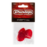 Kit 6 Palhetas Dunlop Stubby Jazz Lexan 1.00mm 474p Usa