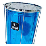 Repique Mor 16 X 8 Inca Percusión - Sparkle Azul Cromado