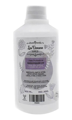 Removedor Uv 500 Ml Quitar Esmaltes Semipermanentes De Uñas