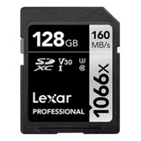 Tarjeta De Memoria Sd 1066x Lexar Professional 128gb Silver